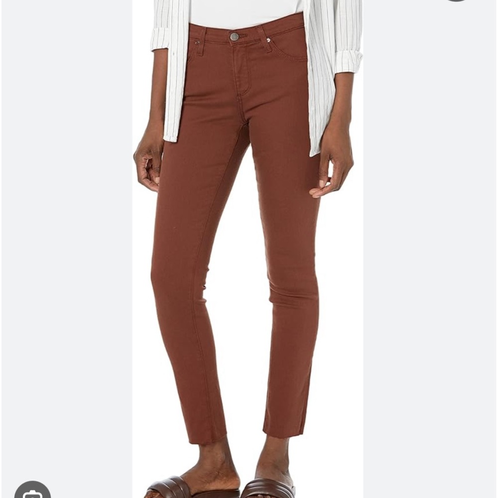 Ag Adriano Goldschmied the legging ankle rust colored jeans 28 -